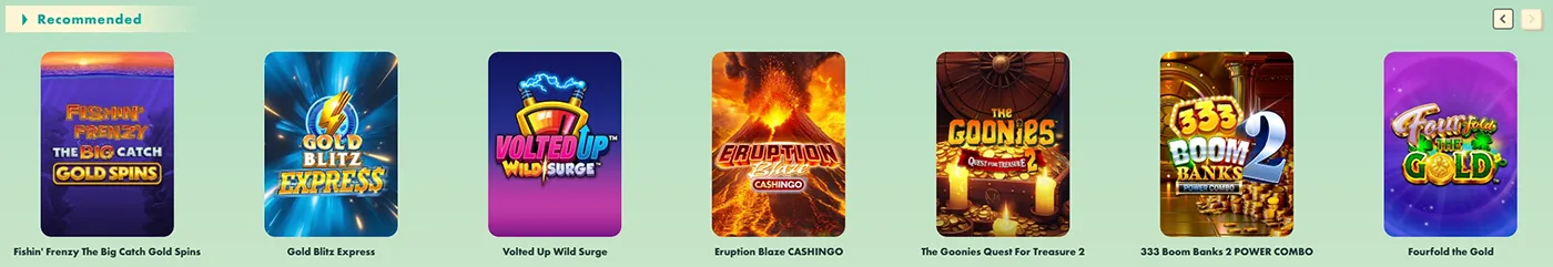 Popular slot titles at 777 Casino