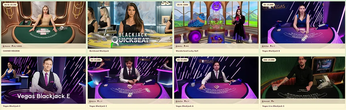 777 Casino table games and live casino